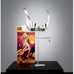 Стійка телескопічна,настільна, для білизни (висота 53-68см.хром)